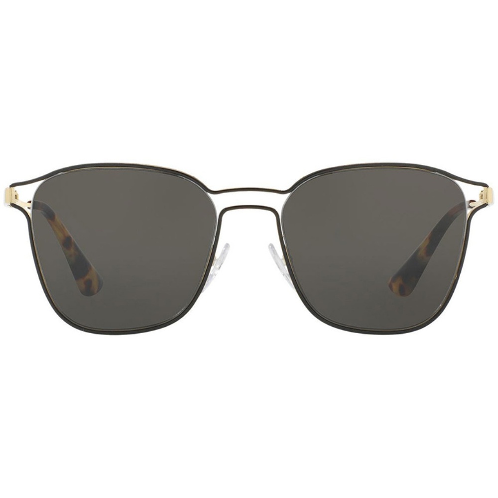 Prada Sunglasses Black/Pale Gold w/Grey - Picture 3 of 8